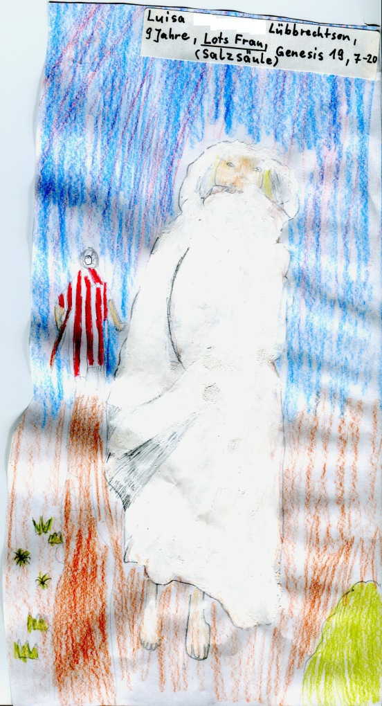 Lots Frau erstarrt zur Salzs�ule