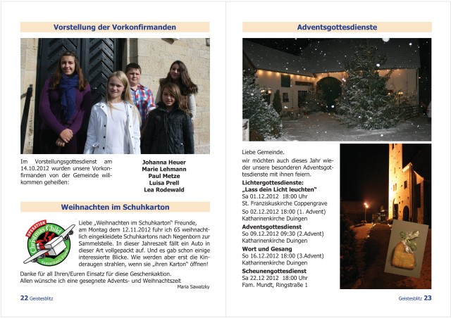 Gemeindebrief Dezember 2012 - Februar 2013