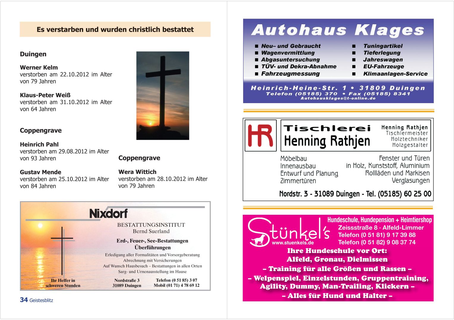 Gemeindebrief Dezember 2012 - Februar 2013