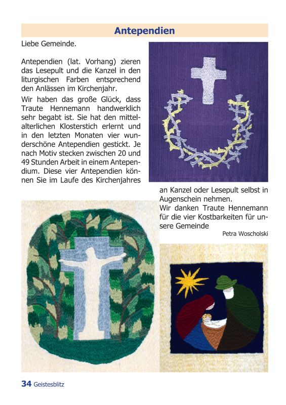 Gemeindebrief März - Mai 2013