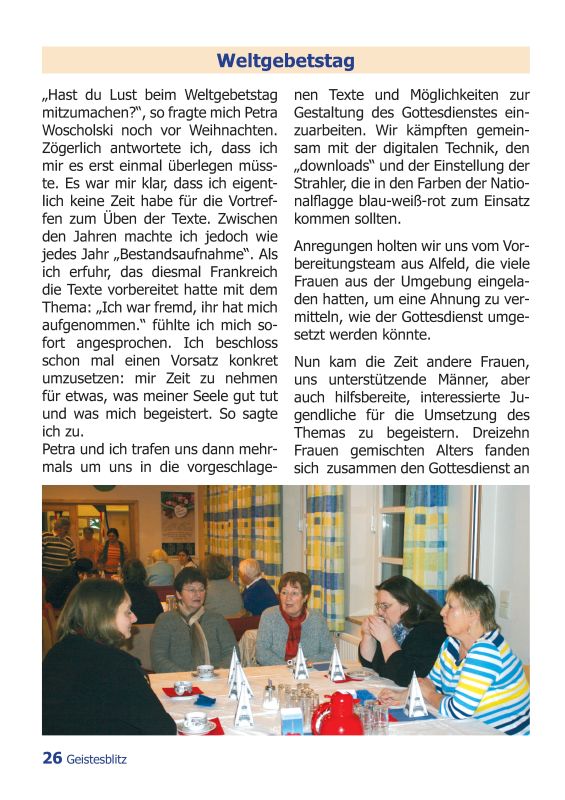 Gemeindebrief Juni - August 2013