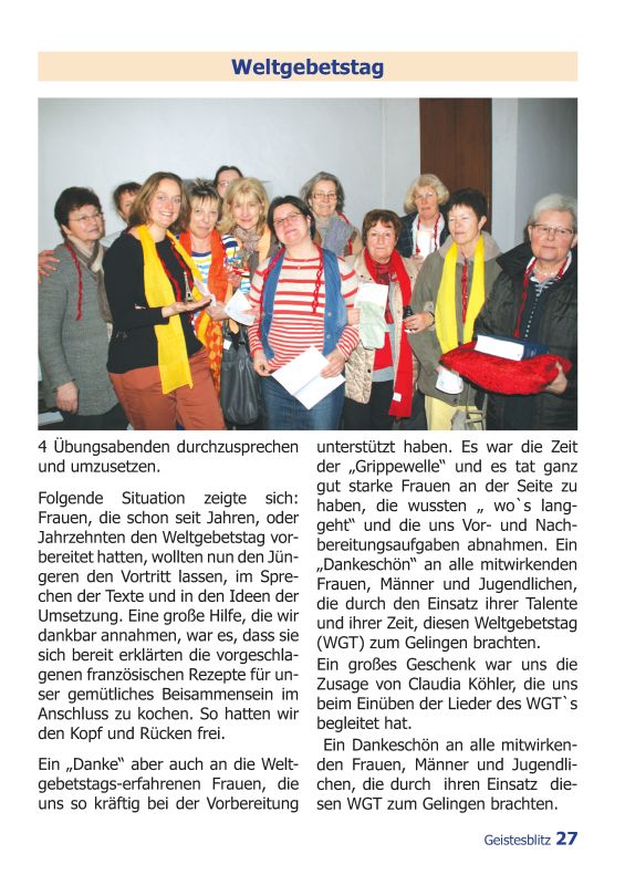 Gemeindebrief Juni - August 2013