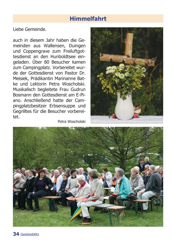 Gemeindebrief Juni - August 2013