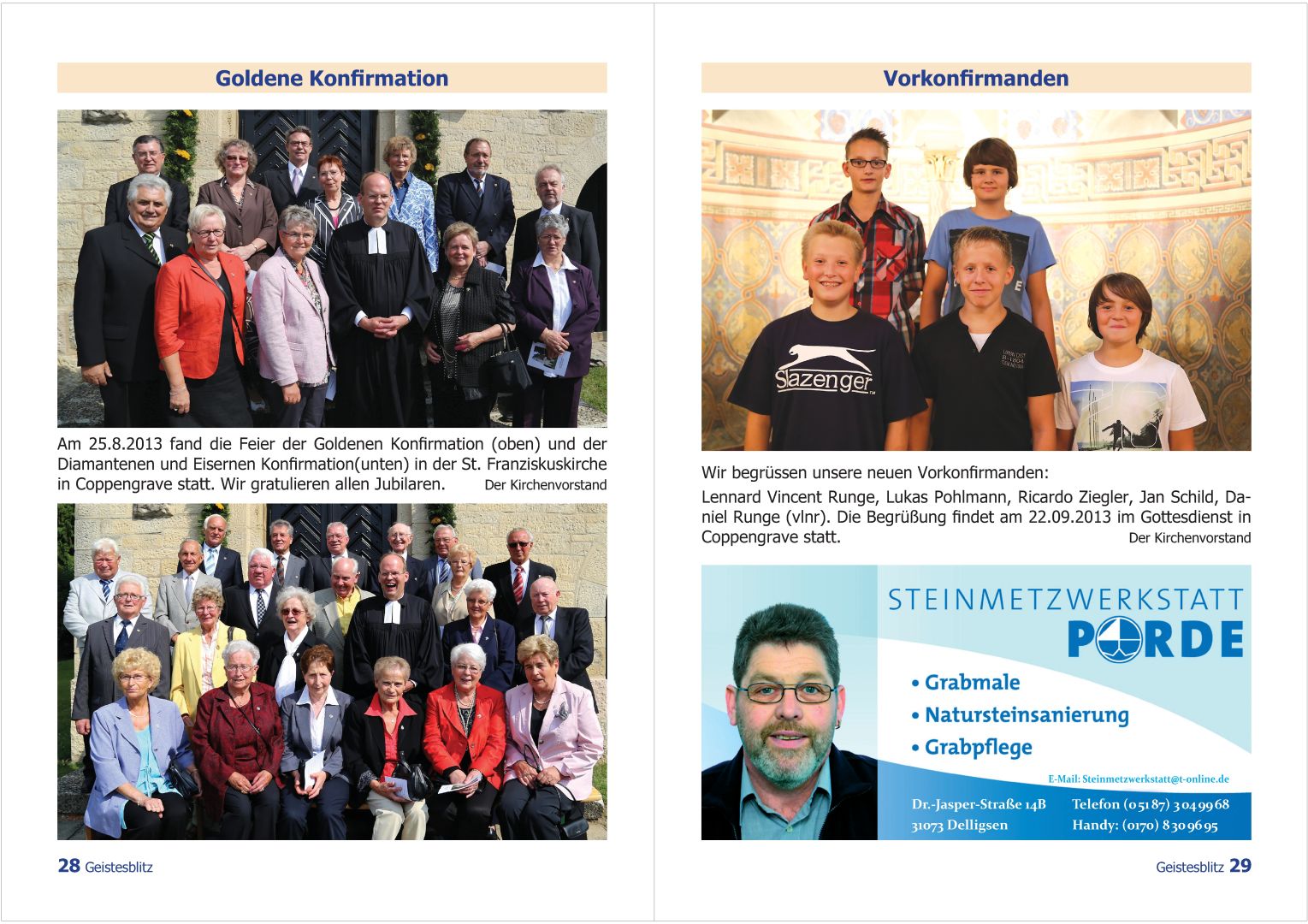 Gemeindebrief September - November 2013