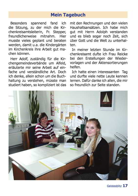 Gemeindebrief März - Mai 2014