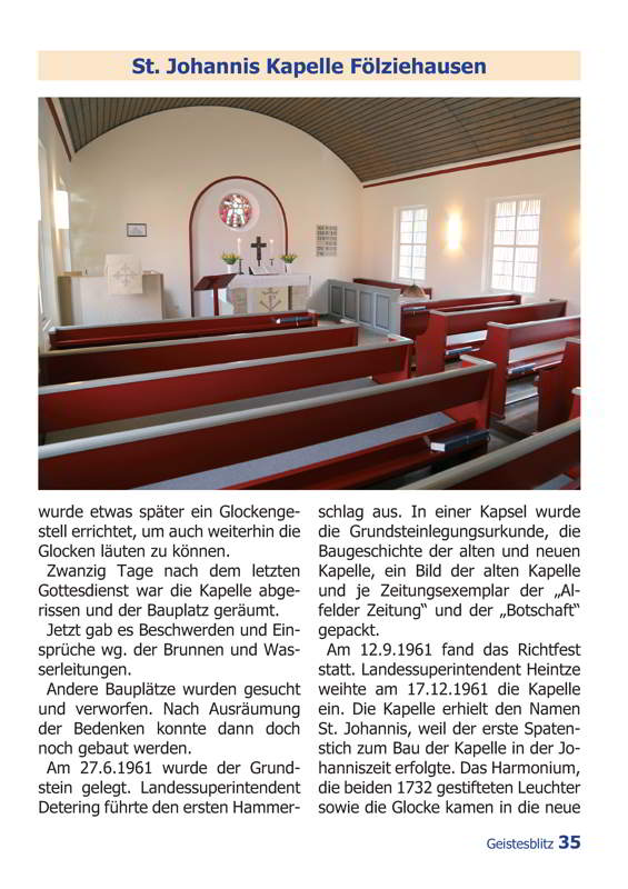 Gemeindebrief Juni - August 2014