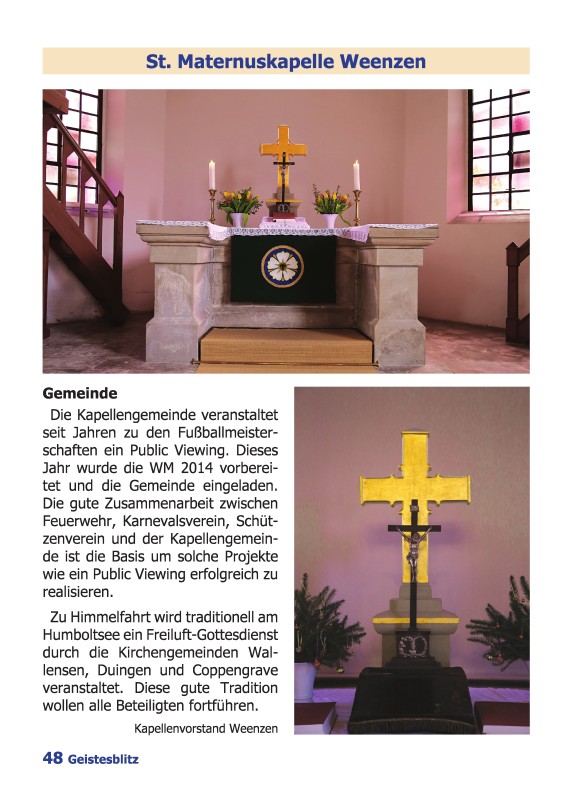 Gemeindebrief September - November 2014