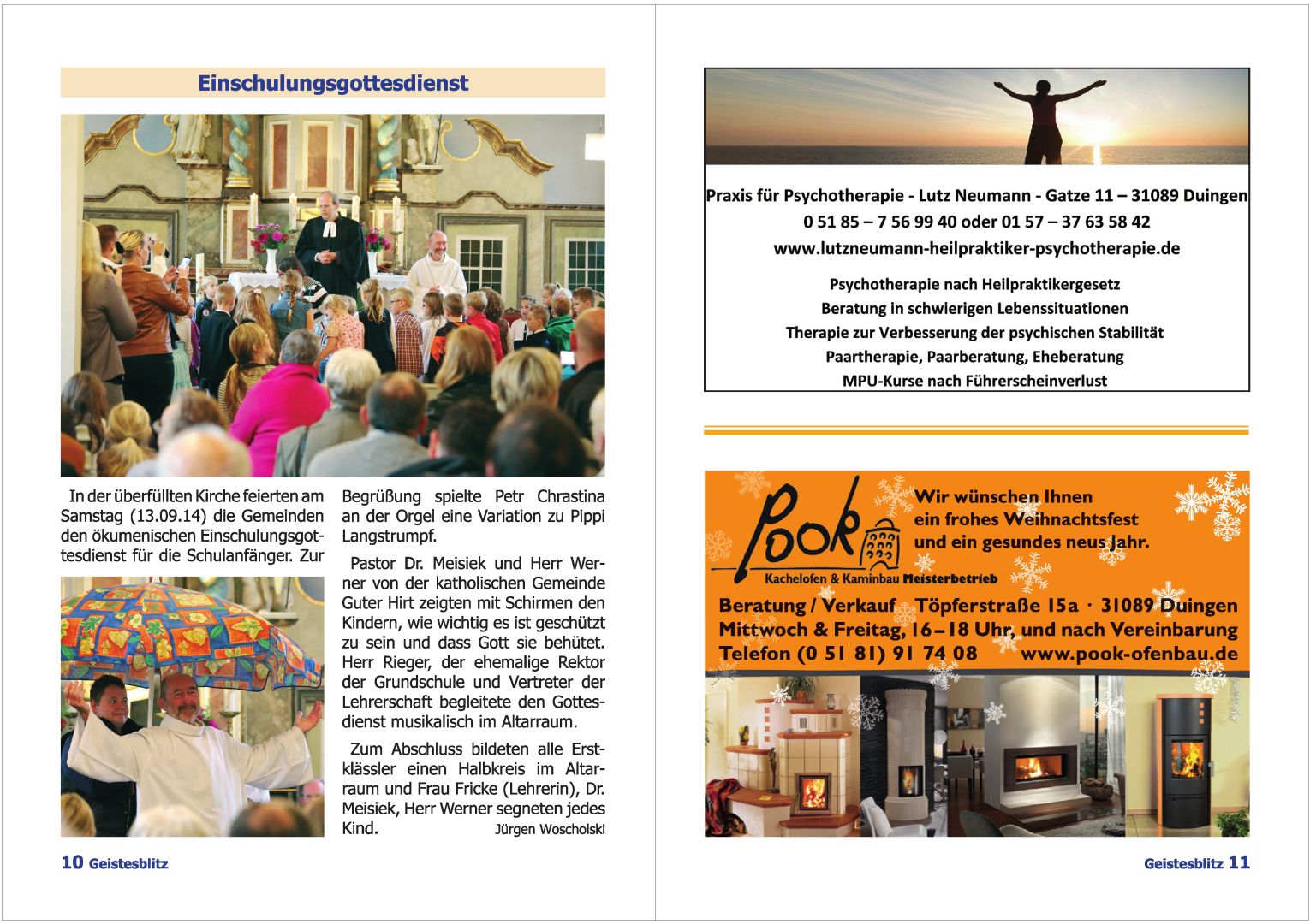 Gemeindebrief Dezember 2014 - Februar 2015