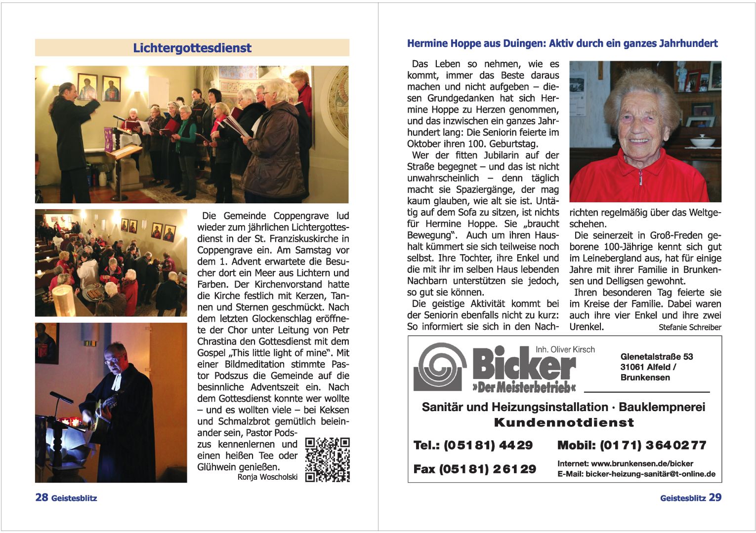 Gemeindebrief Dezember 2014 - Februar 2015