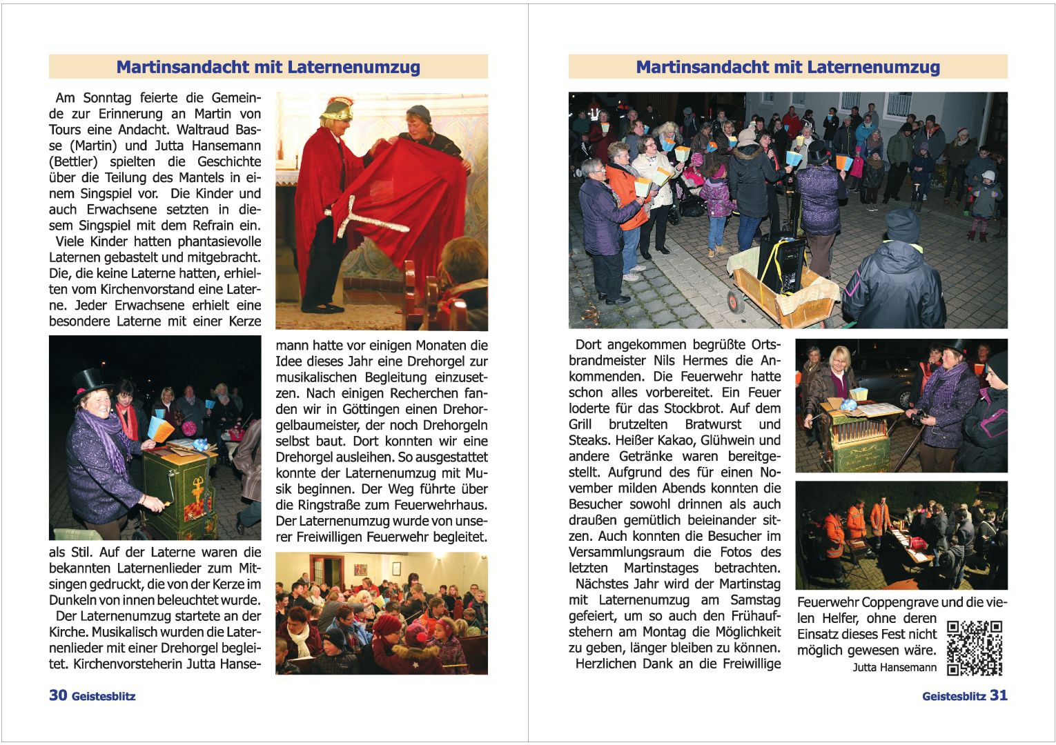 Gemeindebrief Dezember 2014 - Februar 2015