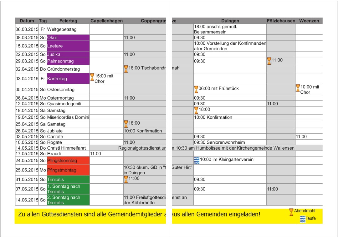 Gemeindebrief März 2015 - Mai 2015