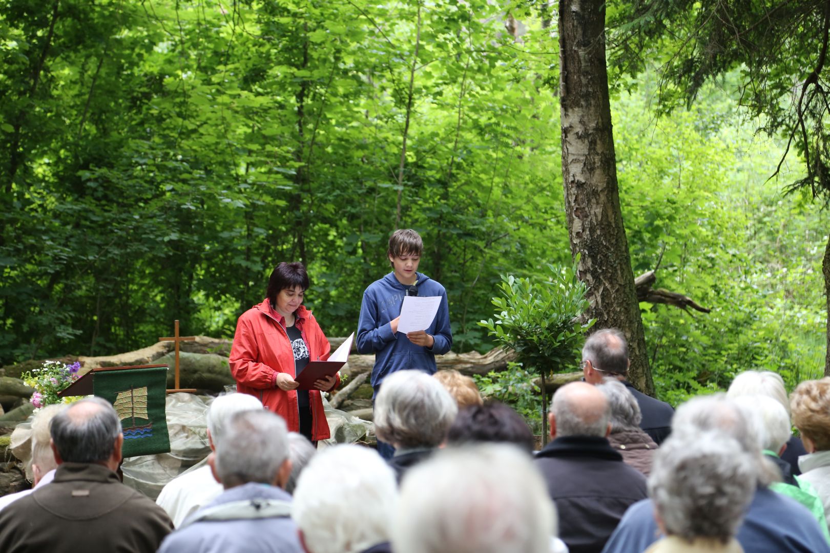 Freiluftgottesdienst an der Köhlerhütte