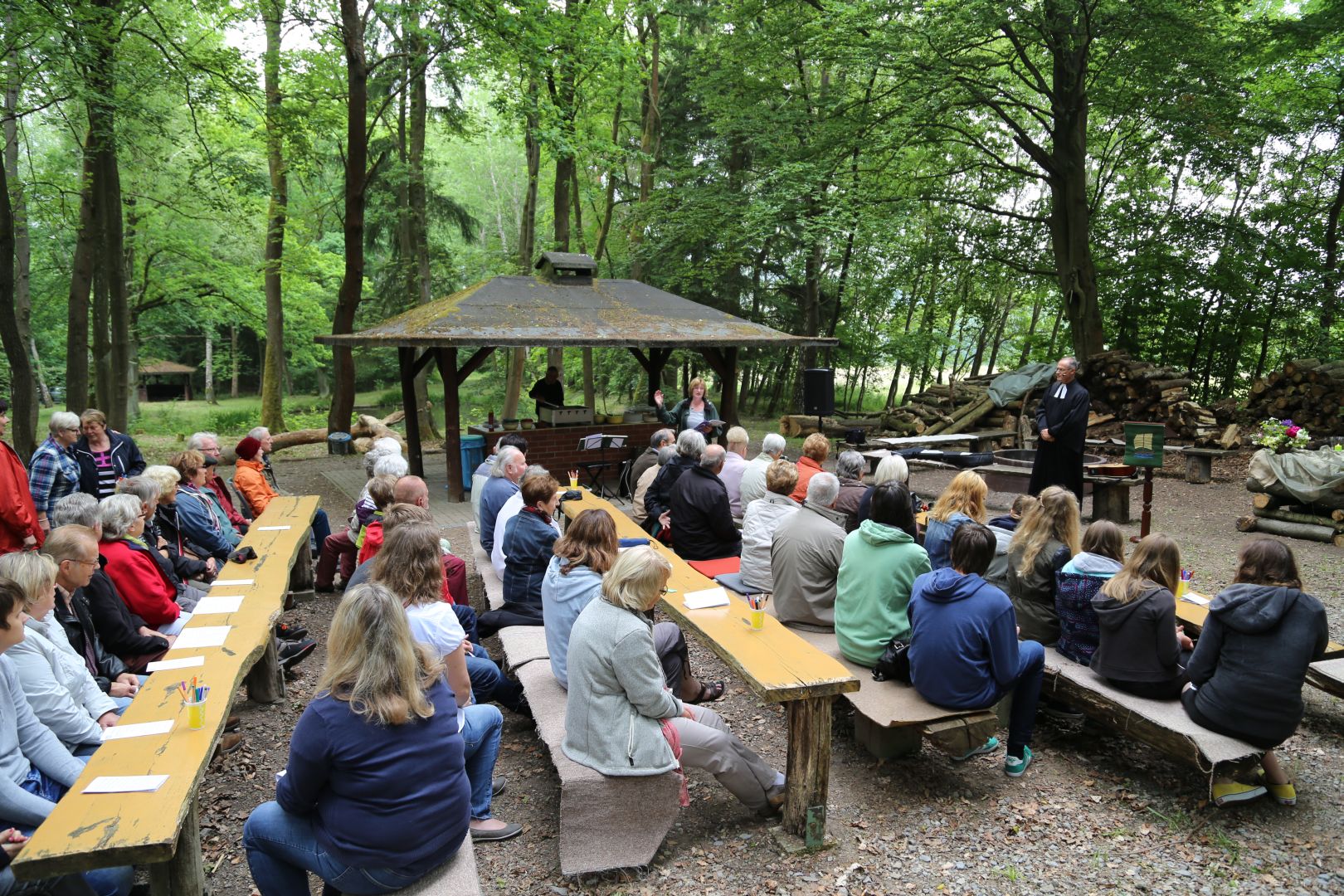 Freiluftgottesdienst an der Köhlerhütte