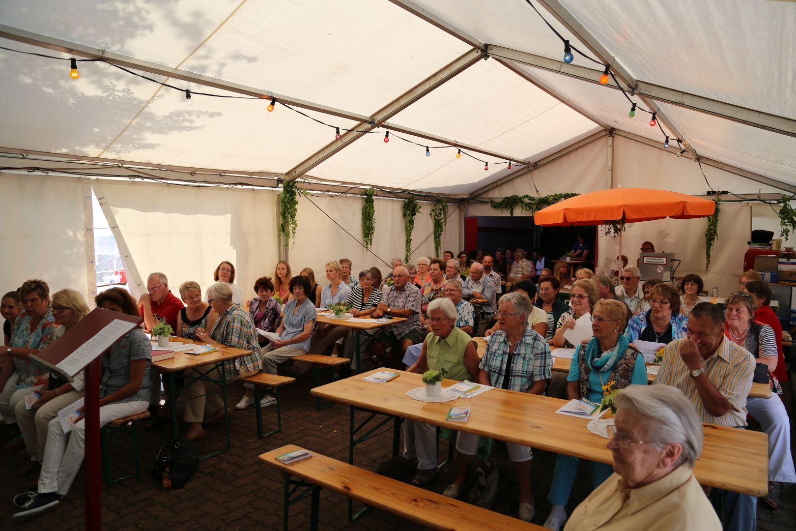 Gottesdienst zum Abschluss des Dorffestes in Fölziehausen.