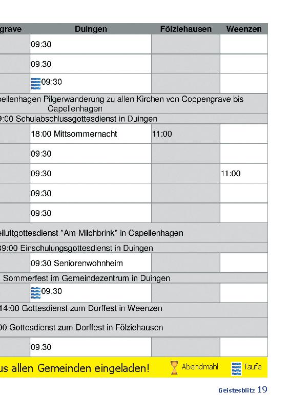 Gemeindebrief Juni 2016 - August 2016