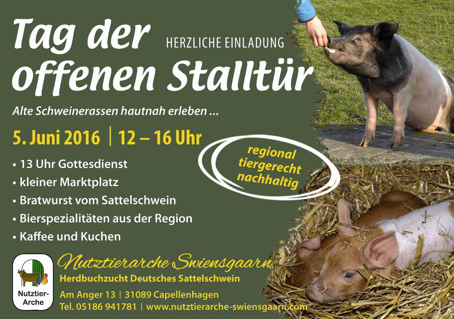 Gottesdienst am Tag der offenen Stalltür am 5. Juni in Capellenhagen