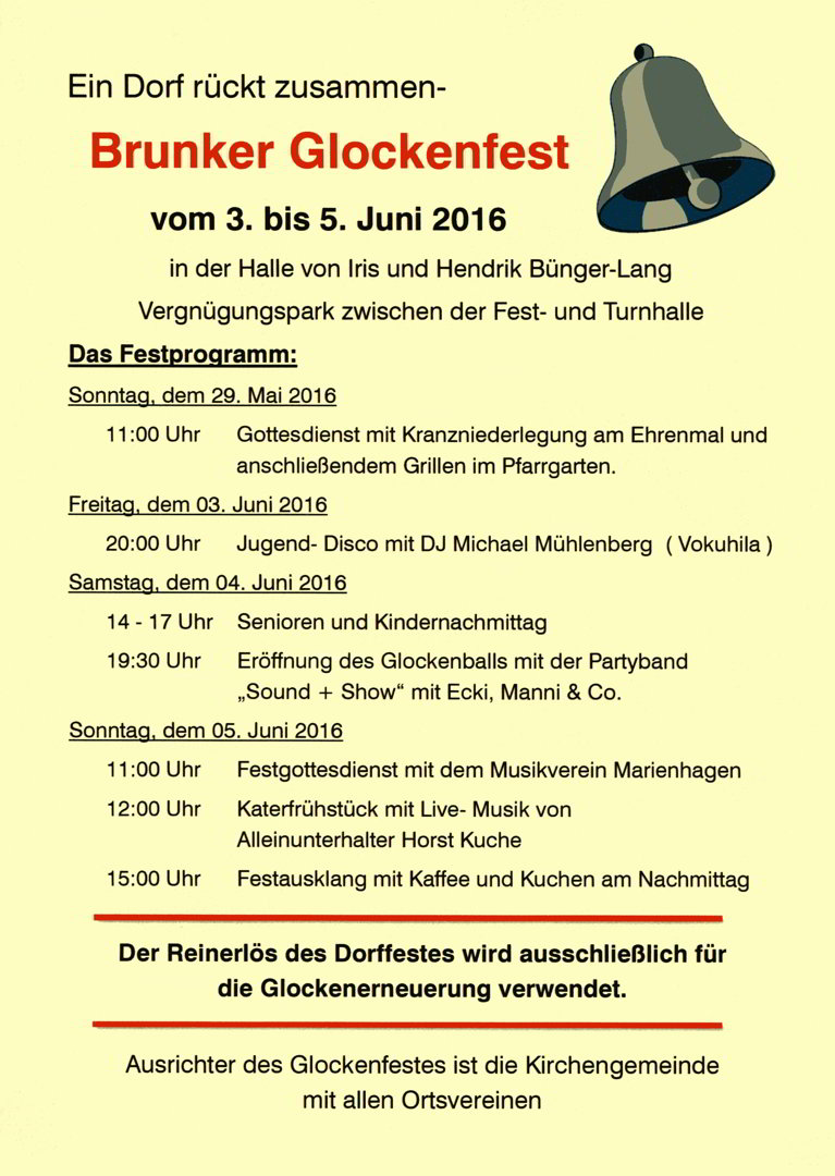 Glockenfest in Brunkensen