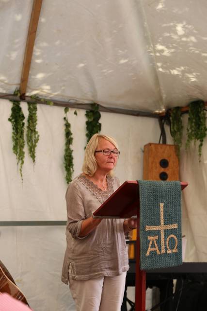 Gottesdienst zum Abschluss des Dorffestes in Fölziehausen.