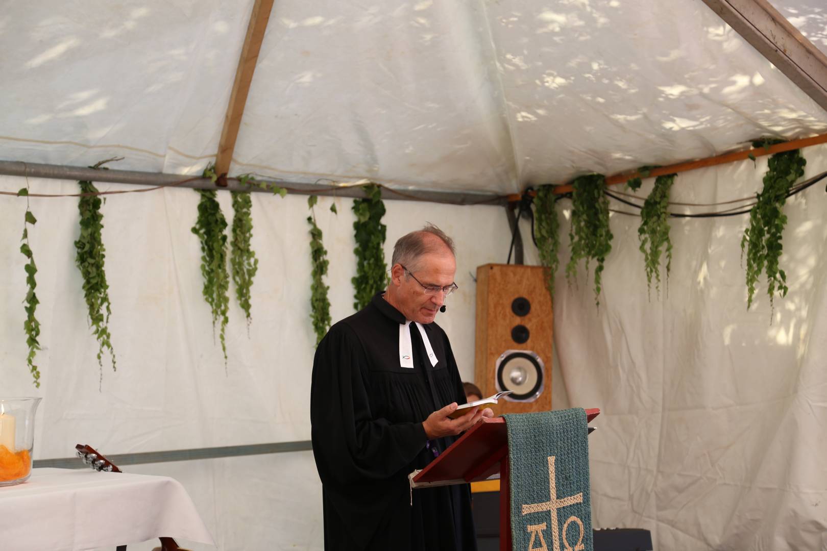 Gottesdienst zum Abschluss des Dorffestes in Fölziehausen.