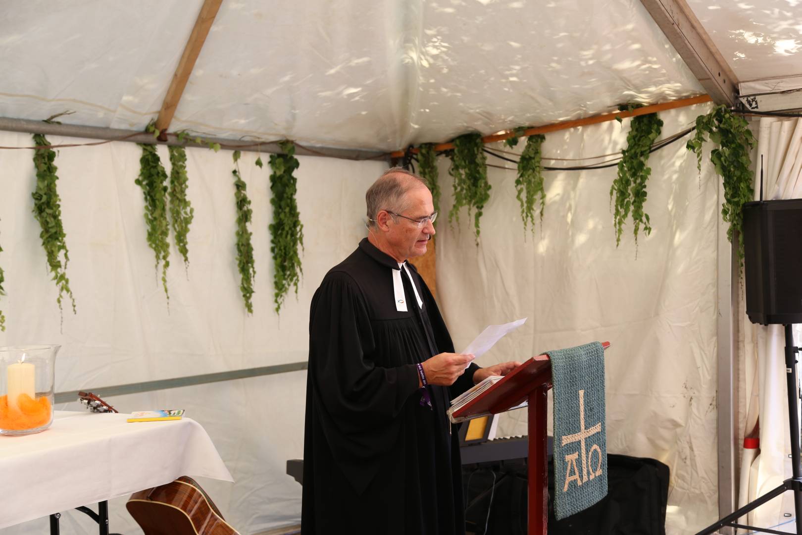 Gottesdienst zum Abschluss des Dorffestes in Fölziehausen.