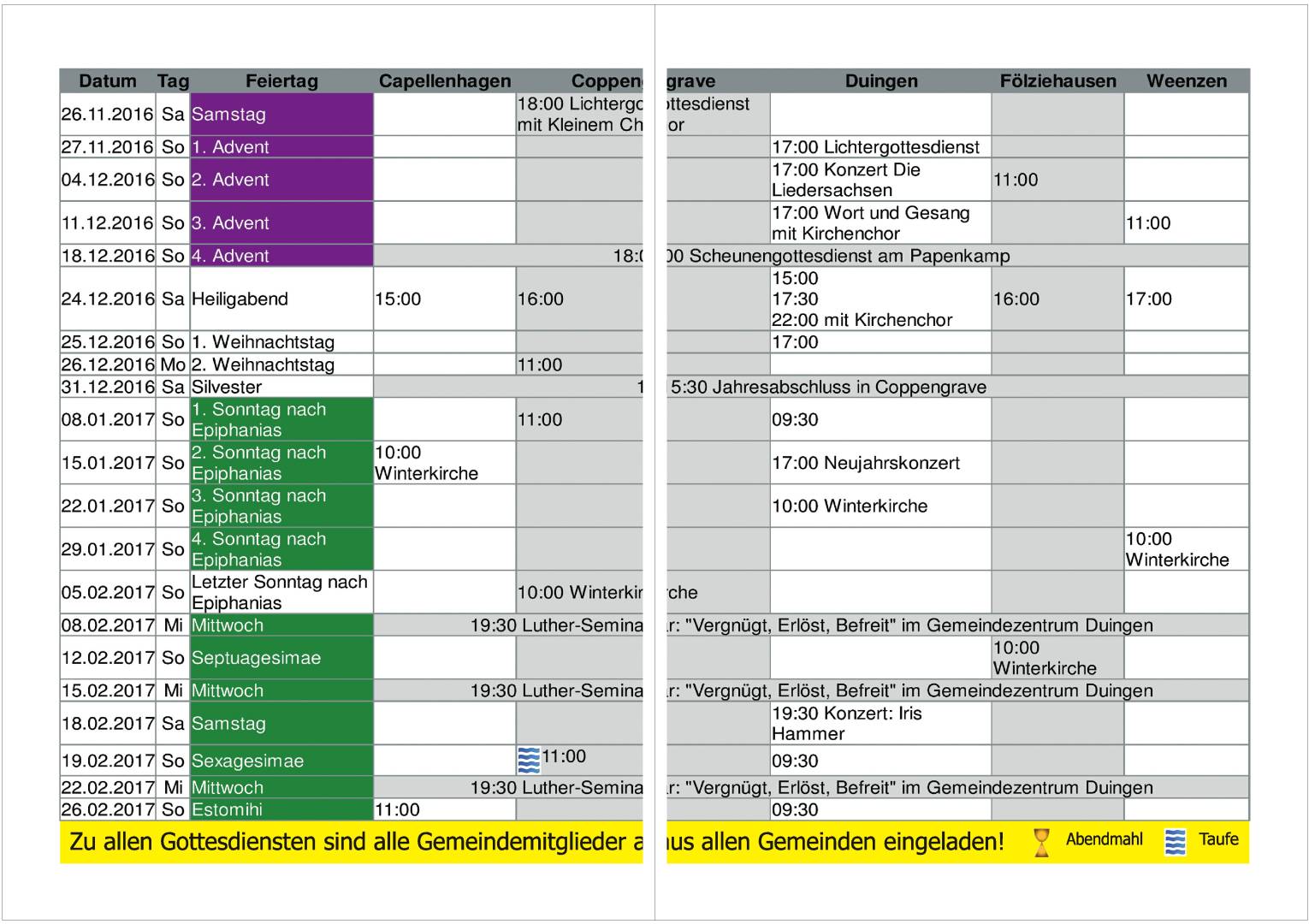 Gemeindebrief Dezember 2016 - Februar 2017