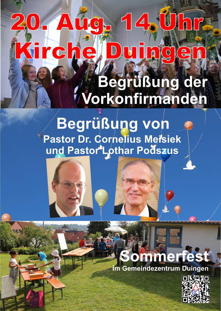 Einladung zum Sommerfest am 20. 08.2017 um 14Uhr