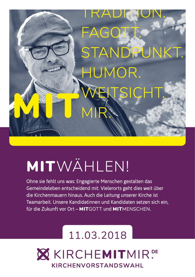 Nicht vergessen: am 11.3.2018 sind Kirchenvorstandswahlen!