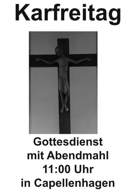 Karfreitagsgottesdienst mit Abendmahl in Capellenhagen