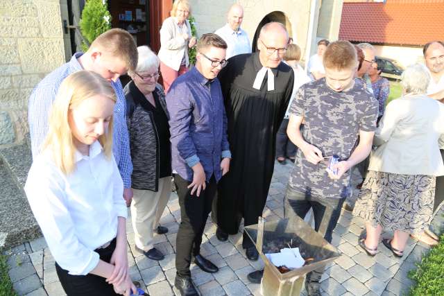 Beichtgottesdienst vor der Konfirmation in Coppengrave