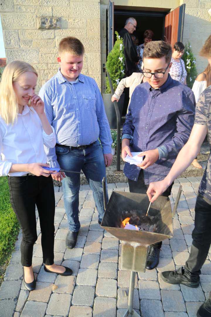 Beichtgottesdienst vor der Konfirmation in Coppengrave