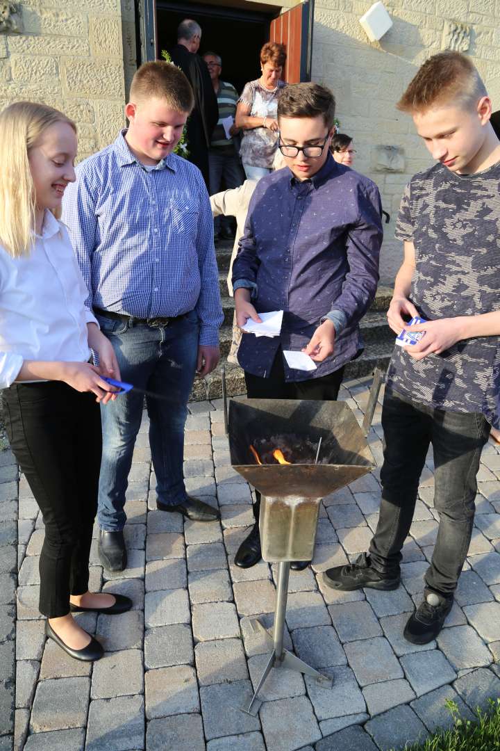 Beichtgottesdienst vor der Konfirmation in Coppengrave