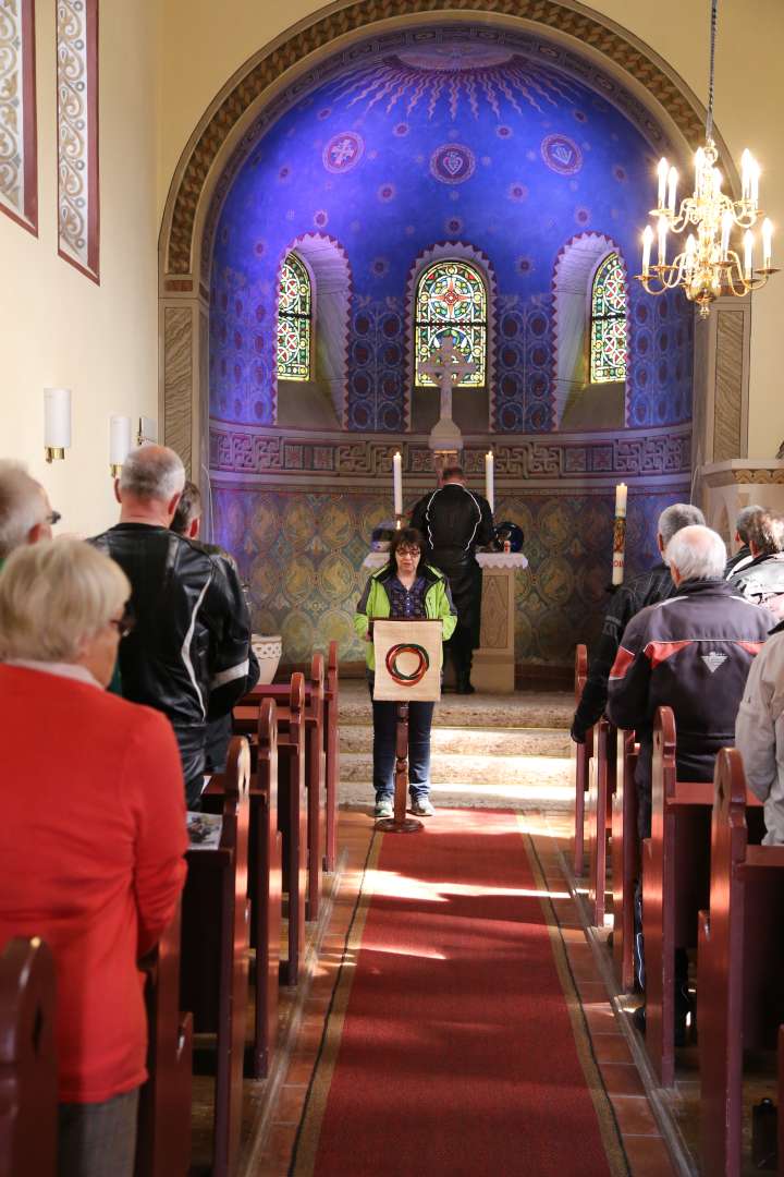 Motorradgottesdienst in der St. Franziskuskirche