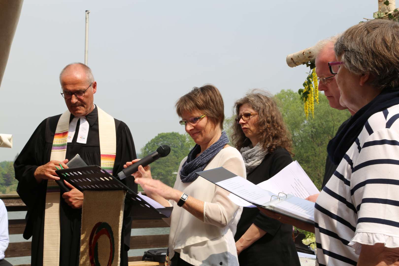 Gottesdienst zu Himmelfahrt am Humboldtsee