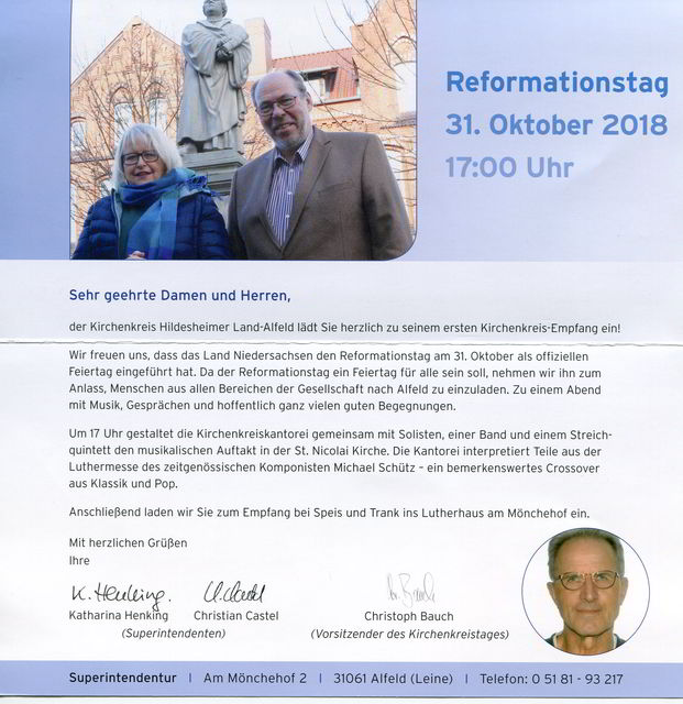 Kirchenkreis-Empfang zum Reformationstag