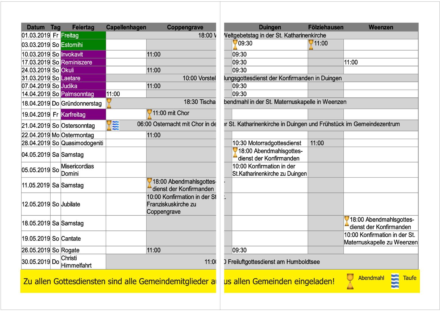 Gemeindebrief März 2019 - Mai 2019