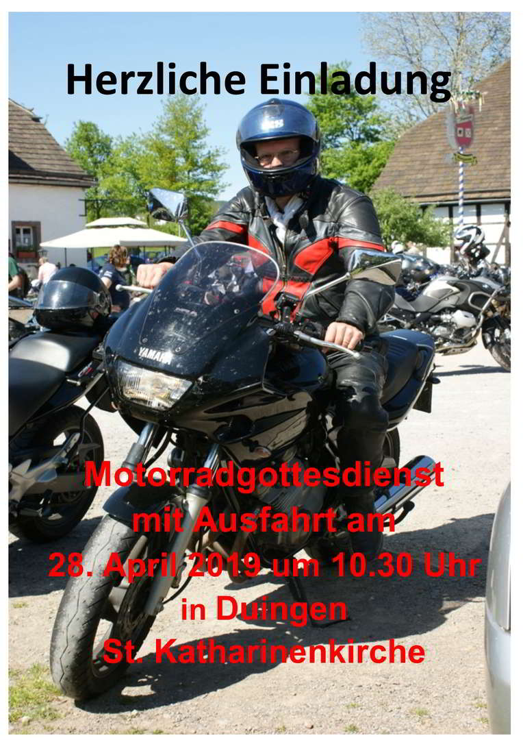 Einladung zum Motorradgottesdienst