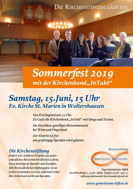 Sommerfest der Kirchenstiftung miteinander füreinander