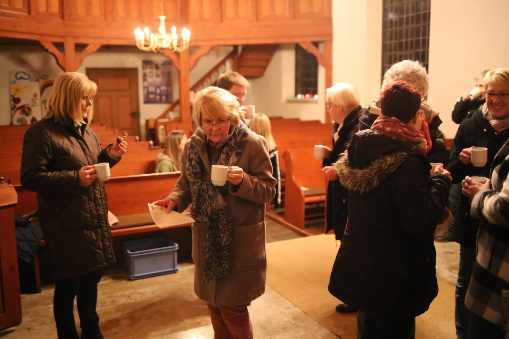 10. Türchen des "Lebendigen Adventskalenders" in der St. Maternuskapelle in Weenzen