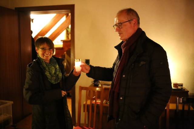 19. Türchen des "Lebendigen Adventskalenders" bei Familie Woscholski in Coppengrave