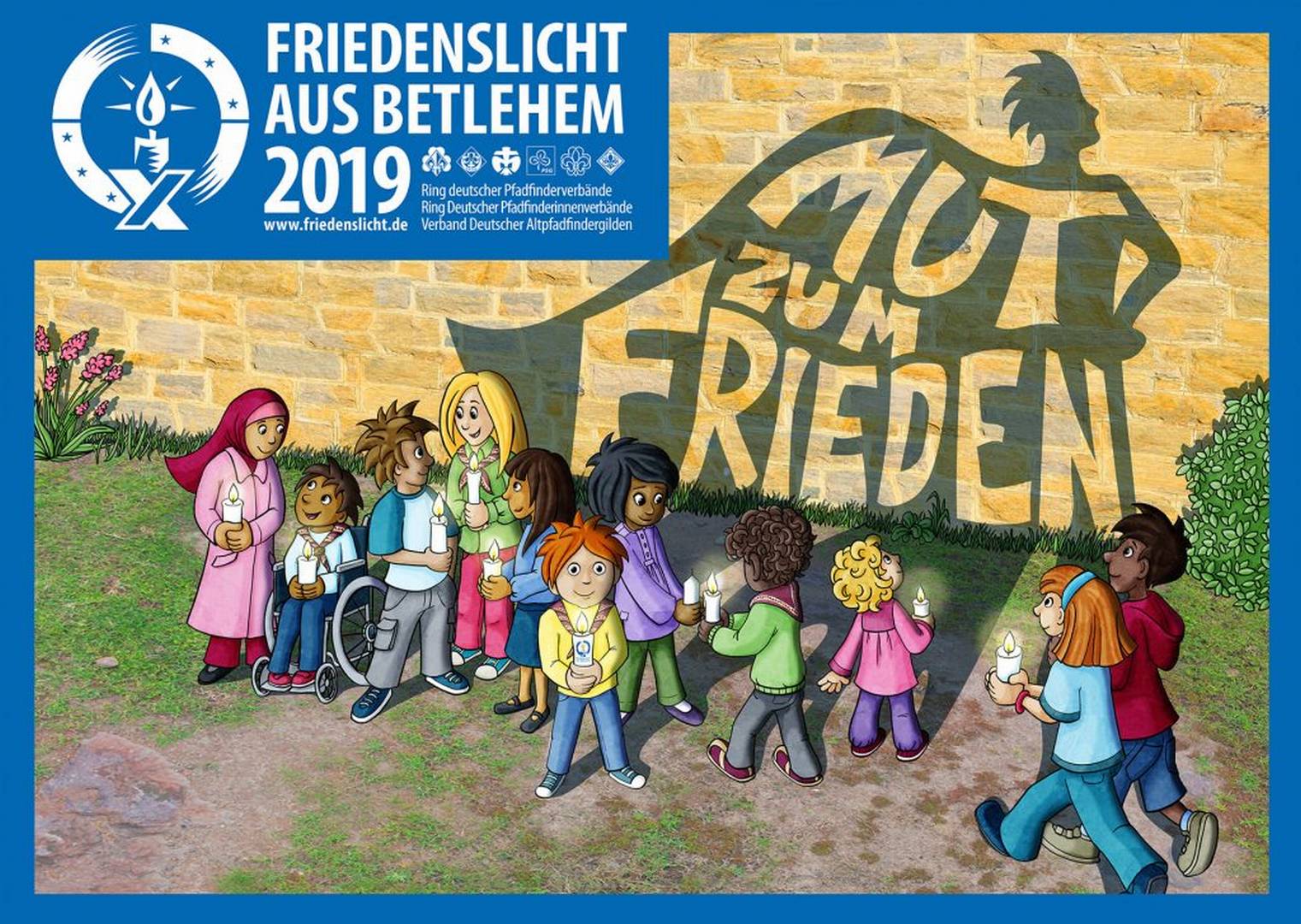 Friedenslicht in der St. Franziskuskirche am Heiligabend zum Mitnehmen