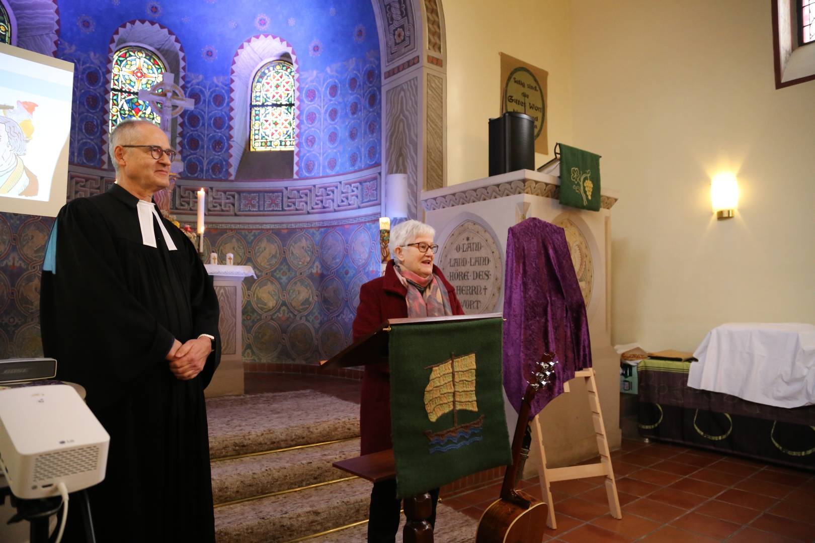 Winterkirche in Coppengrave unter dem Thema "Martin Luther"