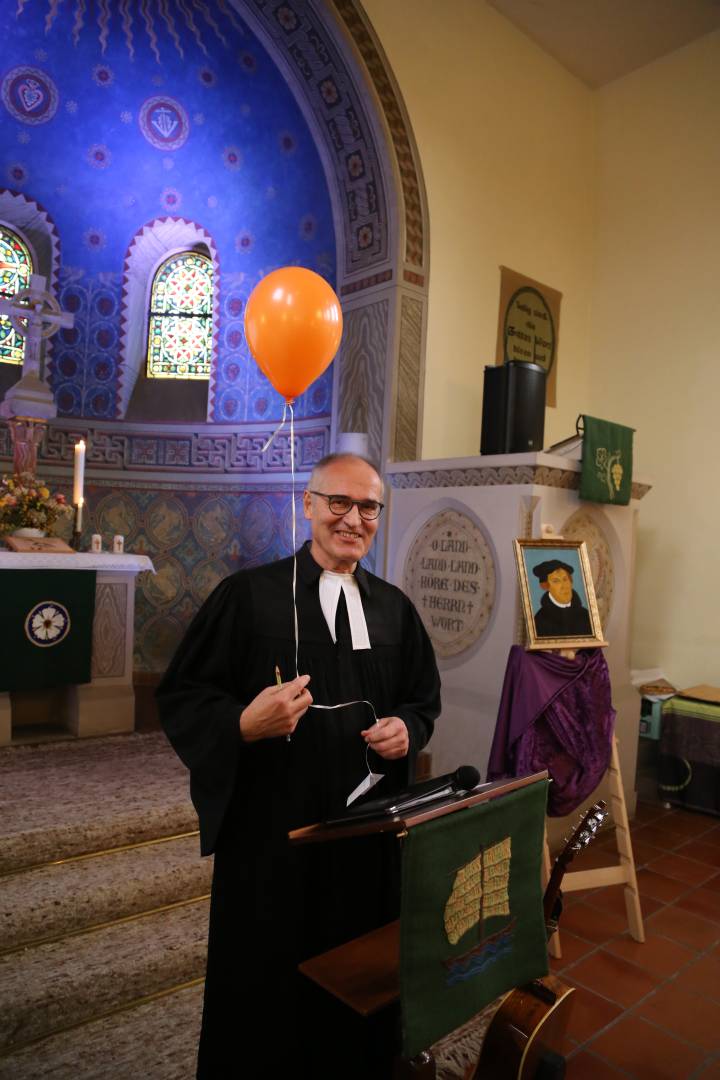 Winterkirche in Coppengrave unter dem Thema "Martin Luther"