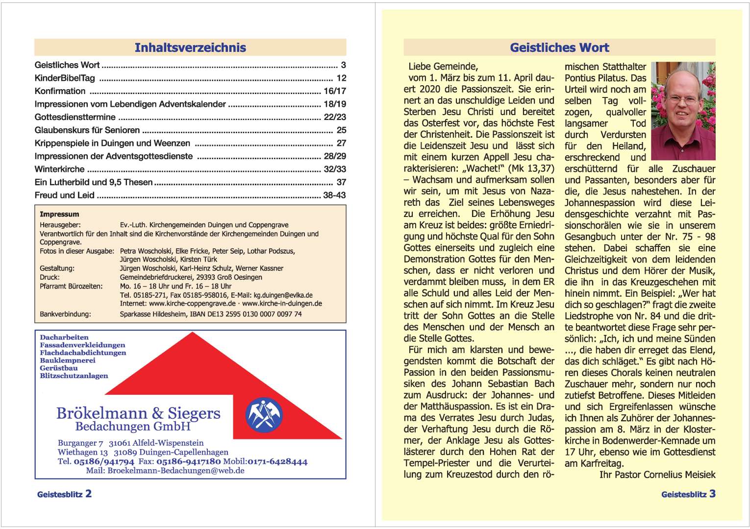 Gemeindebrief März 2020 - Mai 2020
