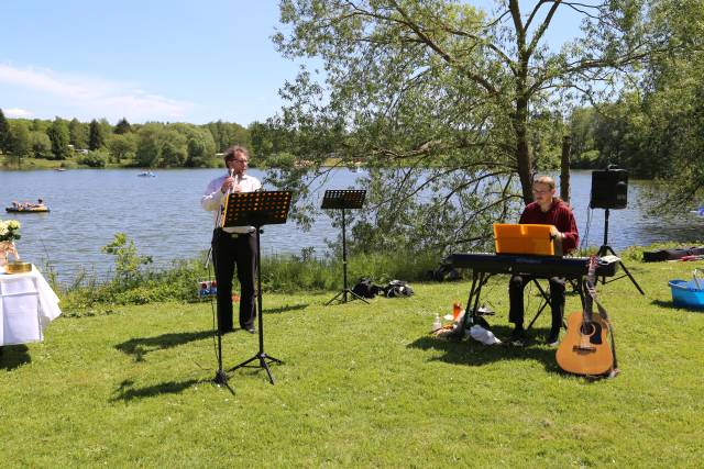 Freiluftgottesdienst am Humboldtsee mit der Verabschiedung von Pastor Podszus