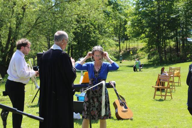 Freiluftgottesdienst am Humboldtsee mit der Verabschiedung von Pastor Podszus