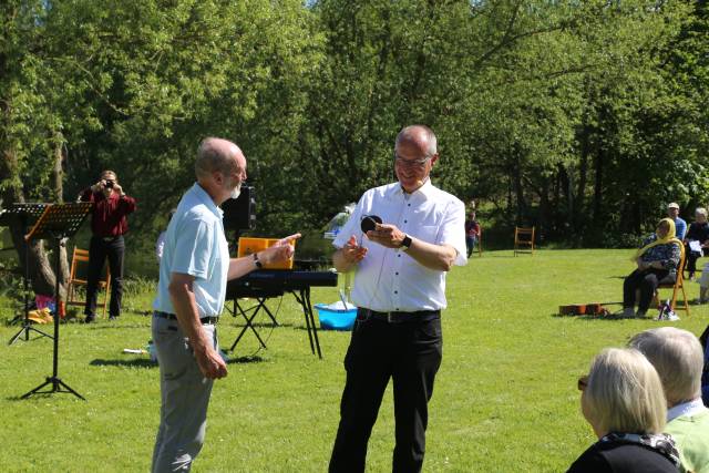 Freiluftgottesdienst am Humboldtsee mit der Verabschiedung von Pastor Podszus