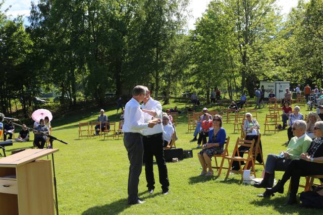 Freiluftgottesdienst am Humboldtsee mit der Verabschiedung von Pastor Podszus