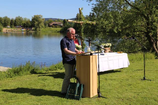 Freiluftgottesdienst am Humboldtsee mit der Verabschiedung von Pastor Podszus