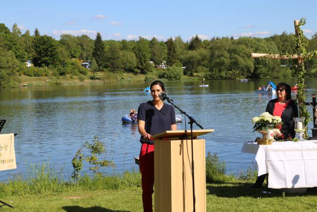 Freiluftgottesdienst am Humboldtsee mit der Verabschiedung von Pastor Podszus