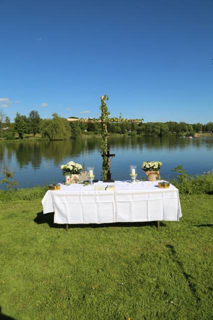 Freiluftgottesdienst am Humboldtsee mit der Verabschiedung von Pastor Podszus